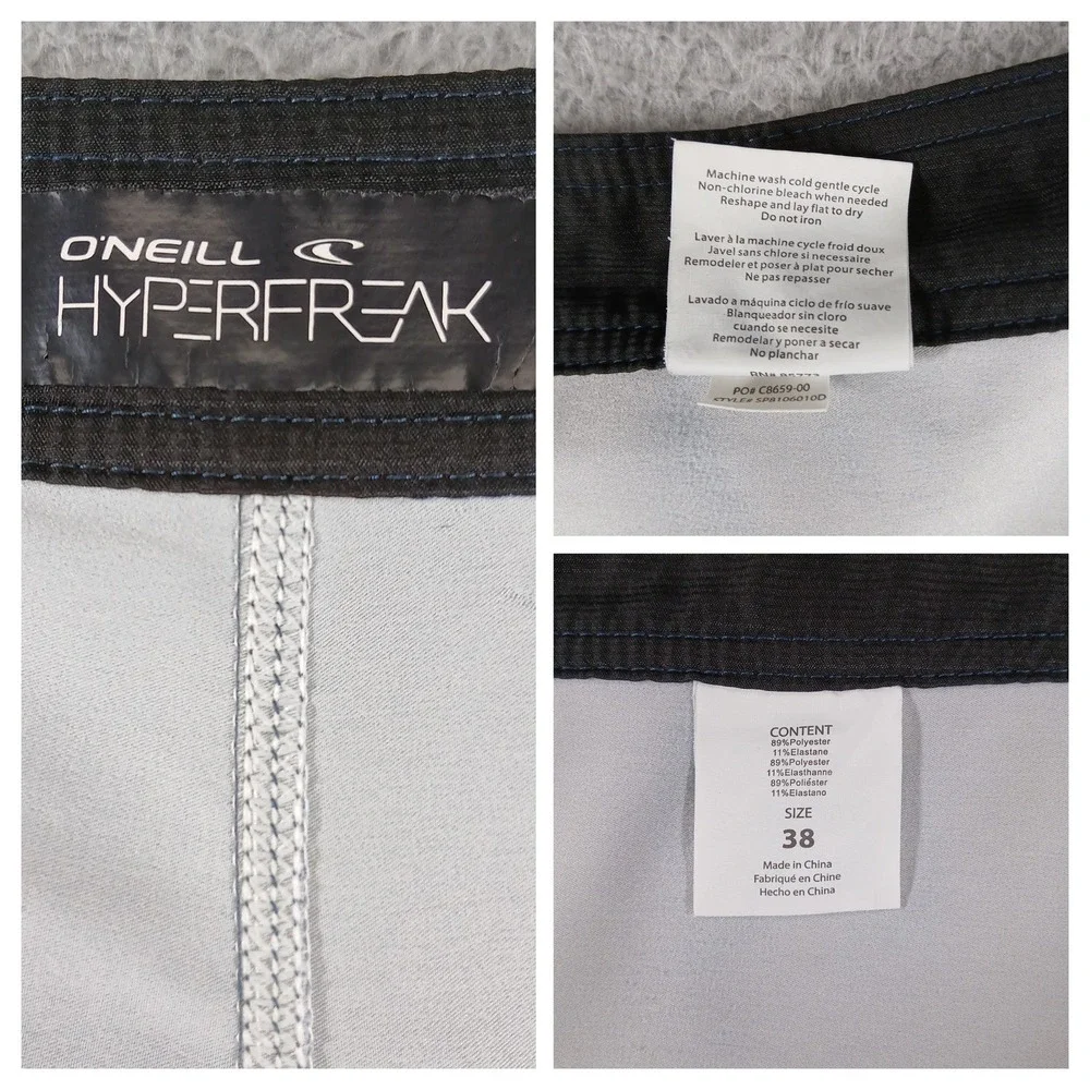 O'Neill Mens Hyperfreak Performance‎ Board Shorts Floral Print Size 38